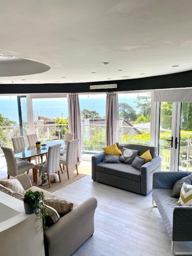 One Of The Best Properties In Lyme! Breathtaking Views Across The Whole Bay. 3 Stories With 2 Tier Veranda Around The Property. Sleeps 6 Lyme Regis Exterior foto